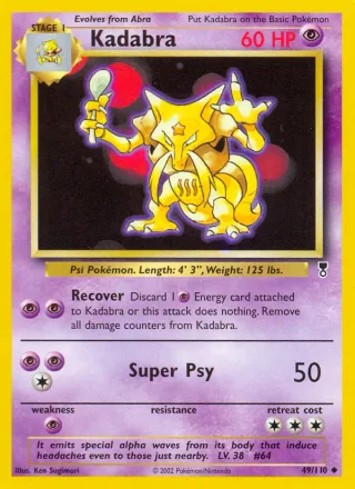 Kadabra #49 · Legendary Collection Pokémon card