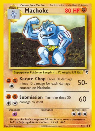 Machoke #51 · Legendary Collection Pokémon card