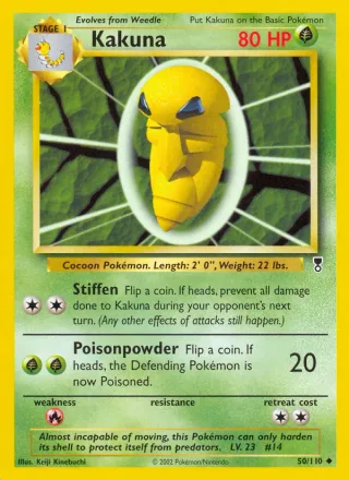 Kakuna #50 · Legendary Collection Pokémon card