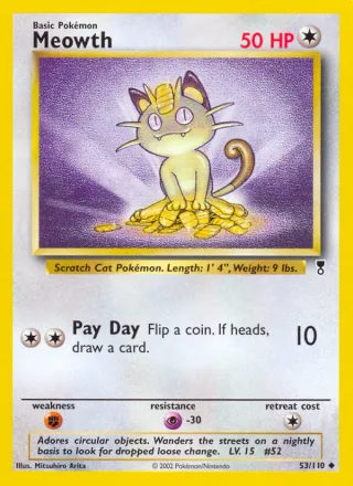 Meowth #53 · Legendary Collection Pokémon card