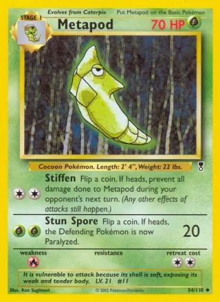 Metapod #54 · Legendary Collection Pokémon card