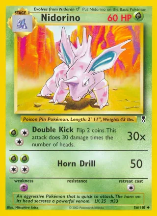 Nidorino #56 · Legendary Collection Pokémon card