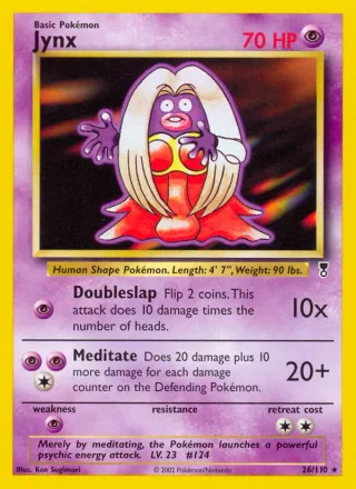 Jynx #26 · Legendary Collection Pokémon card