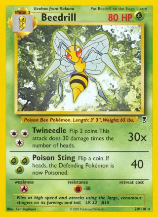 Beedrill #20 · Legendary Collection Pokémon card