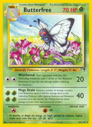 Butterfree #21 · Legendary Collection Pokémon card