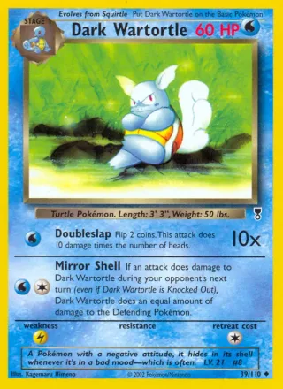 Dark Wartortle #39 · Legendary Collection Pokémon card