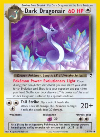 Dark Dragonair #38 · Legendary Collection Pokémon card