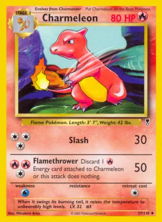 Charmeleon #37 · Legendary Collection Pokémon card