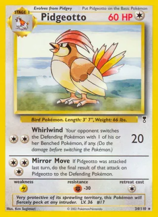 Pidgeotto #34 · Legendary Collection Pokémon card