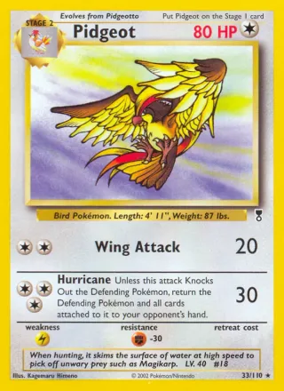 Pidgeot #33 · Legendary Collection Pokémon card