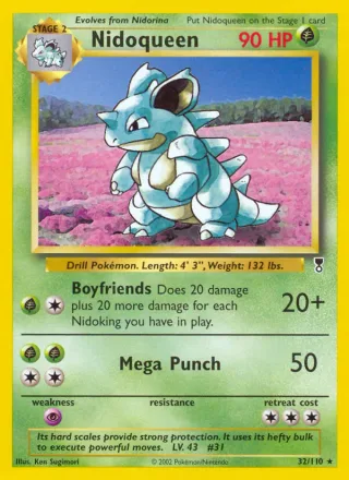 Nidoqueen #32 · Legendary Collection Pokémon card