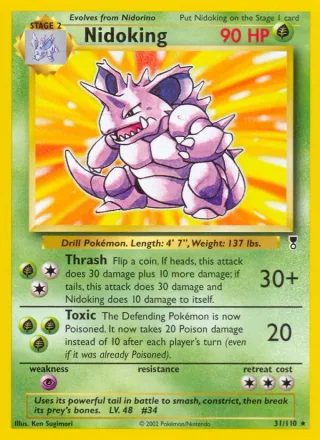 Nidoking #31 · Legendary Collection Pokémon card