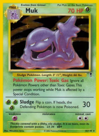 Muk #16 · Legendary Collection Pokémon card