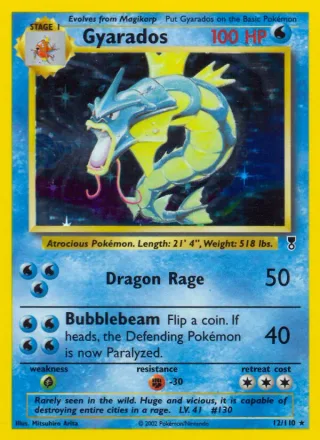 Gyarados #12 · Legendary Collection Pokémon card