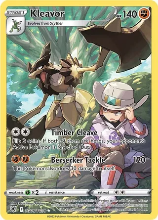 Kleavor #TG08 · Astral Radiance Trainer Gallery Pokémon card