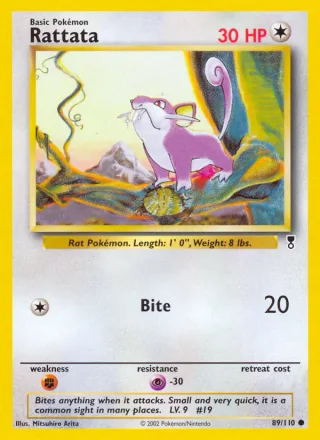 Rattata #89 · Legendary Collection Pokémon card