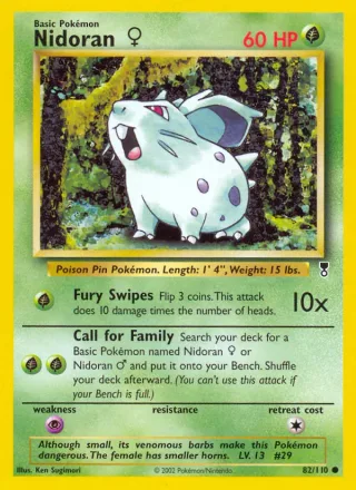 Nidoran ♀ #82 · Legendary Collection Pokémon card