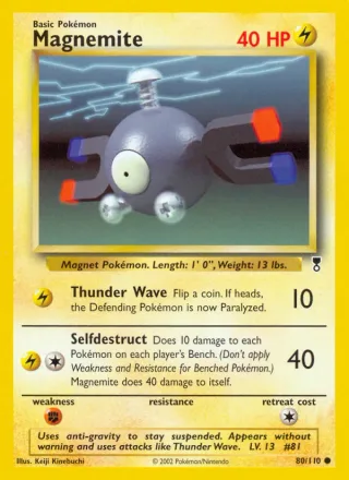 Magnemite #80 · Legendary Collection Pokémon card