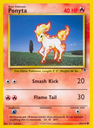 Ponyta #87 · Legendary Collection Pokémon card