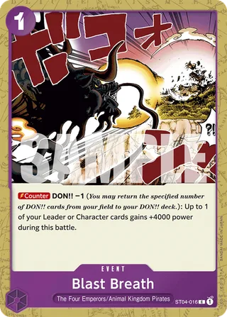 Blast Breath (Jolly Roger Foil) #ST04-016-jolly-roger-foil · Premium Booster -The Best- One Piece card
