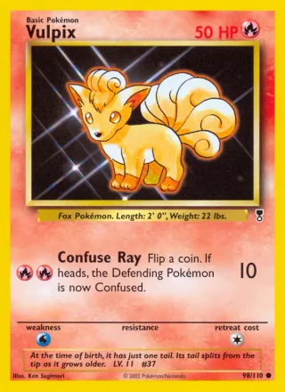 Vulpix #98 · Legendary Collection Pokémon card