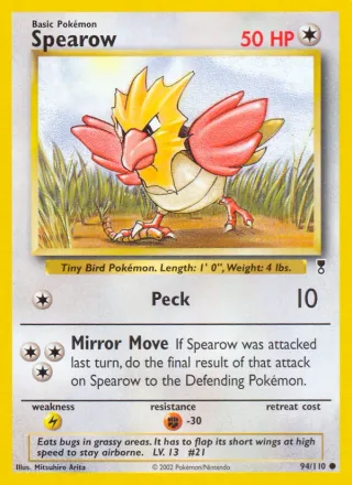 Spearow #94 · Legendary Collection Pokémon card