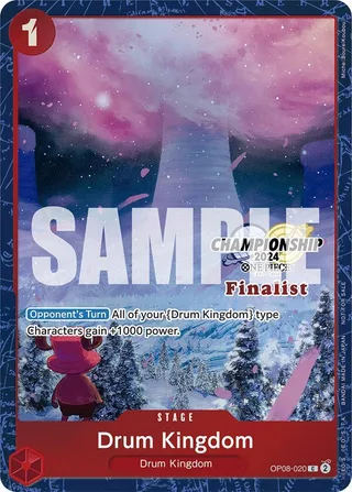 Drum Kingdom (Championship 2024 Finalist Card Set) #OP08-020-championship-2024-finalist-card-set · One Piece Promotion Cards One Piece card