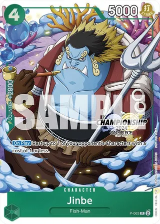 Jinbe (CS 2024 Event Pack Finalist) #P-063-cs-2024-event-pack-finalist · One Piece Promotion Cards One Piece card
