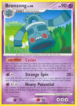 Bronzong #13 · Stormfront Pokémon card