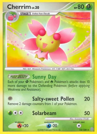 Cherrim #14 · Stormfront Pokémon card