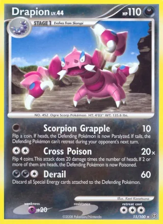 Drapion #15 · Stormfront Pokémon card