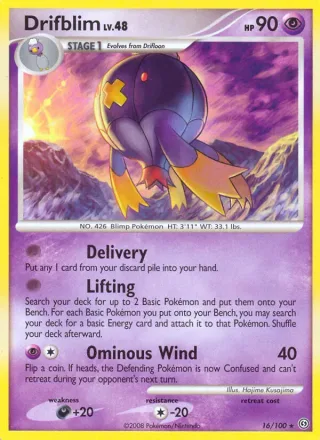 Drifblim #16 · Stormfront Pokémon card