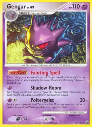 Gengar #18 · Stormfront Pokémon card