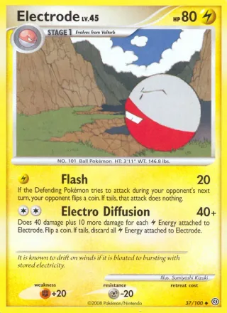 Electrode #37 · Stormfront Pokémon card
