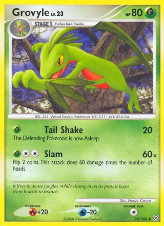 Grovyle #39 · Stormfront Pokémon card