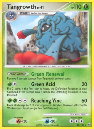 Tangrowth #29 · Stormfront Pokémon card