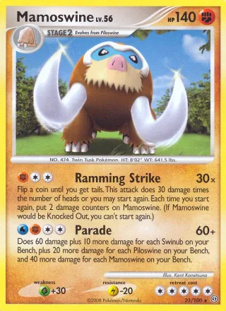 Mamoswine #21 · Stormfront Pokémon card