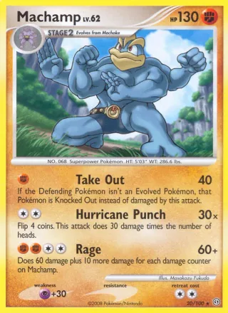 Machamp #20 · Stormfront Pokémon card
