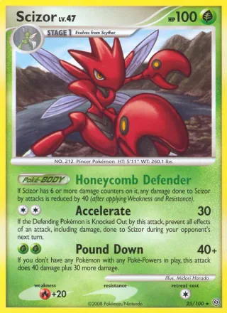 Scizor #25 · Stormfront Pokémon card