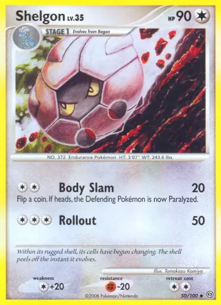 Shelgon #50 · Stormfront Pokémon card