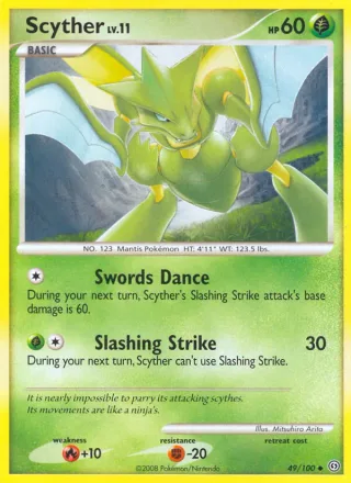 Scyther #49 · Stormfront Pokémon card