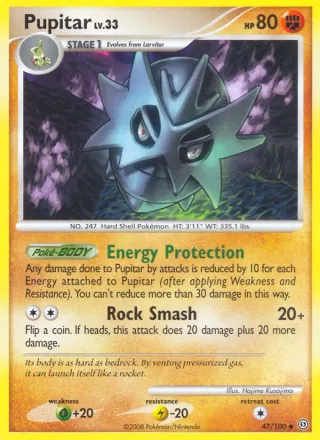 Pupitar #47 · Stormfront Pokémon card