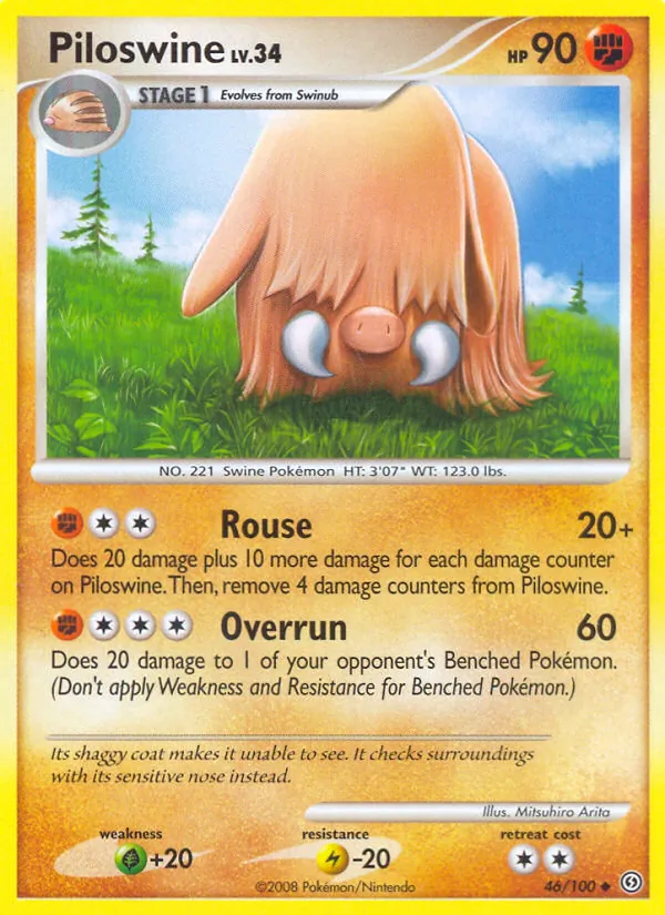 Piloswine full card art