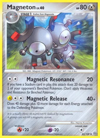 Magneton #42 · Stormfront Pokémon card