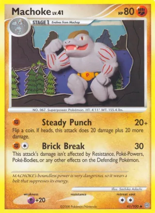 Machoke #41 · Stormfront Pokémon card