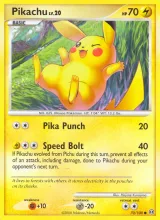 Pikachu · Stormfront Pokémon card