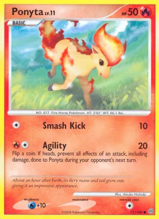 Ponyta #71 · Stormfront Pokémon card