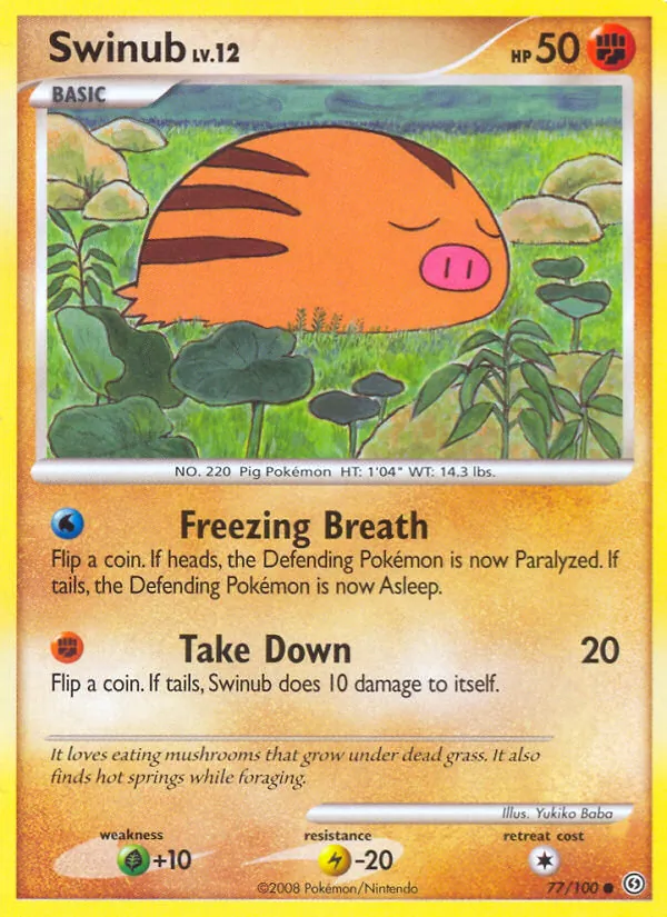 Swinub full card art