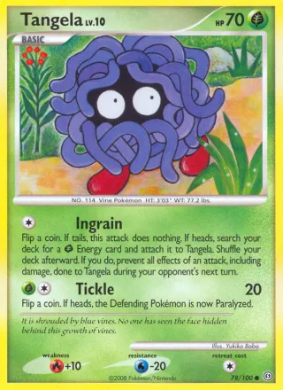 Tangela #78 · Stormfront Pokémon card