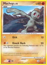 Machop · Stormfront Pokémon card